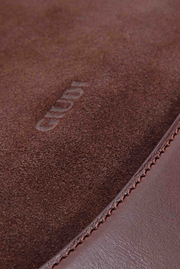 detail Velká kožená kabelka