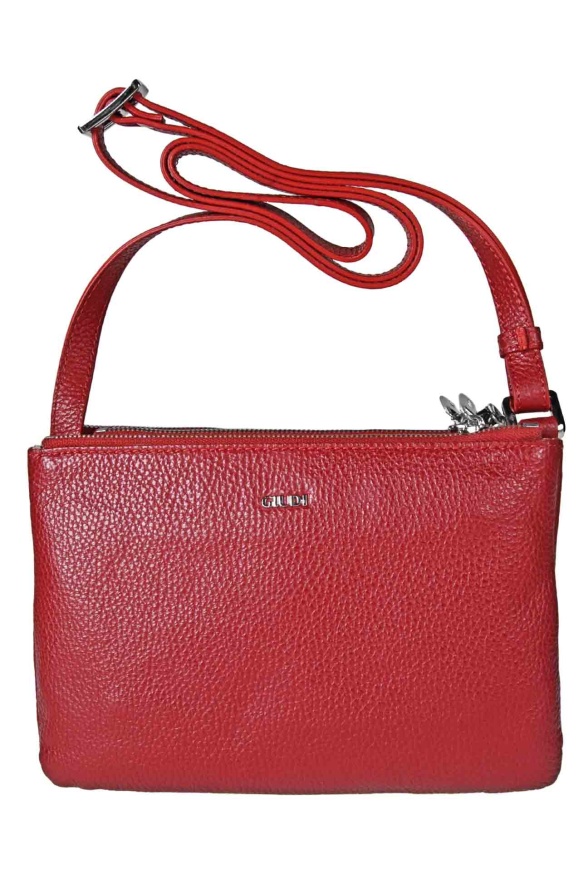 detail Kožená kabelka 3 zipy