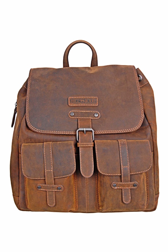 detail Kožený batoh větší