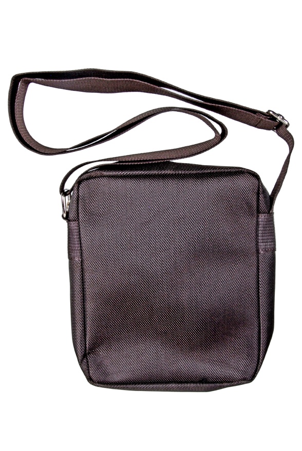 detail Textilní shopper s koženkovými doplňky