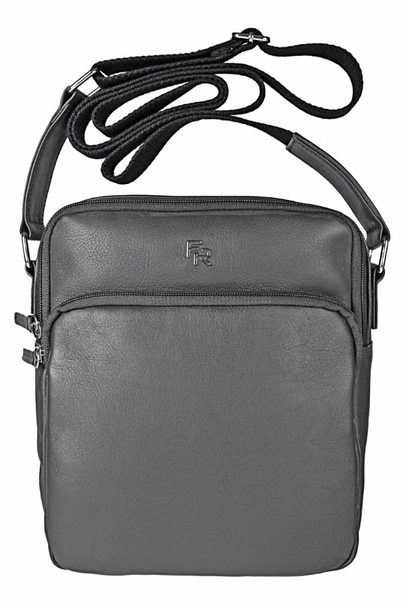 detail Kožená taška přes rameno, textilní popruh