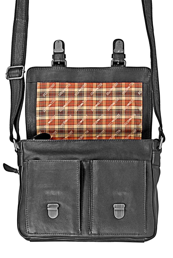 detail Kožená aktovka, popruh přes rameno SQU 6198/SPL