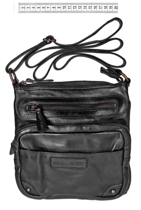 detail Kožená menší taška, více kapes SQU 15118