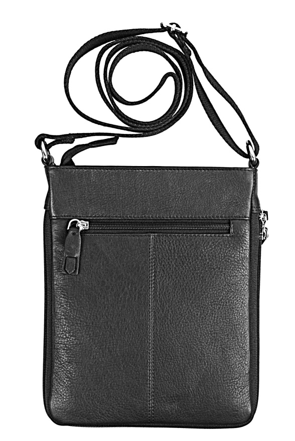 detail Kožená taška přes rameno, textilní popruh