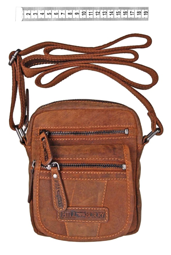 detail Kožená taška přes rameno SQU 3112/DH BROUŠENÁ