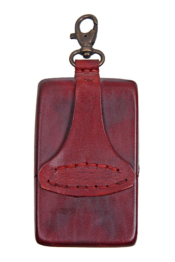 detail pouzdro na karty,vizitky s karabinkou