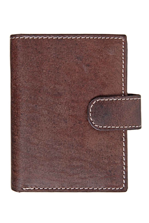 detail kožené pouzdro na doklady