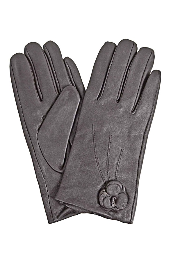 detail kožené rukavice dámské