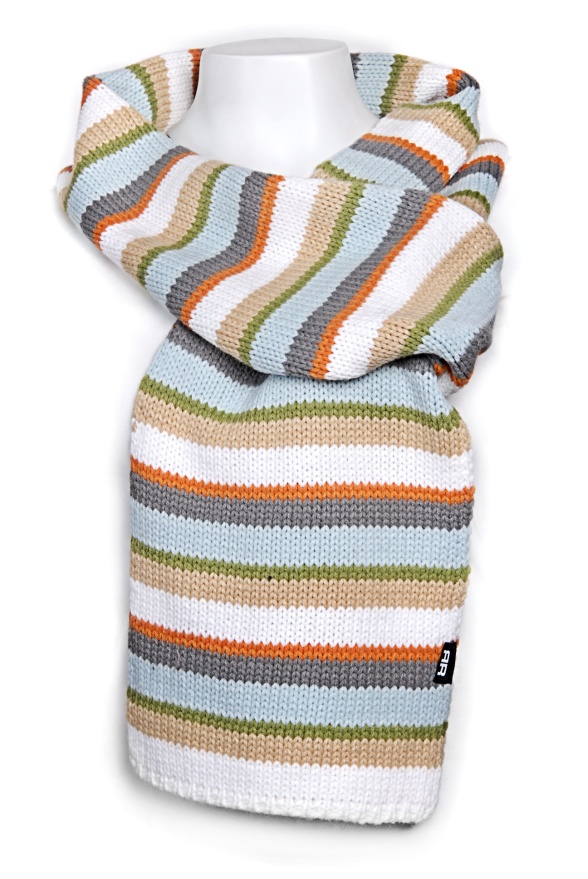 detail zimní šála