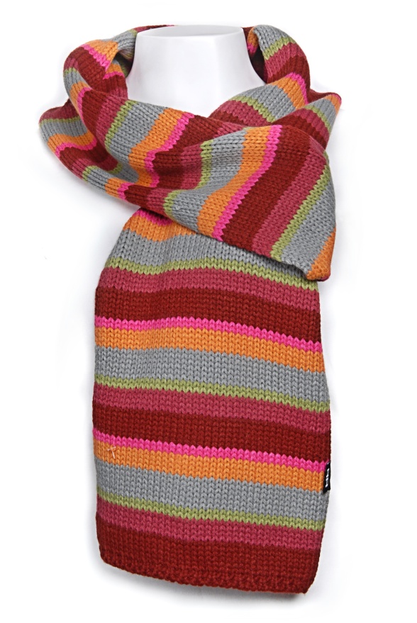 detail zimní šála