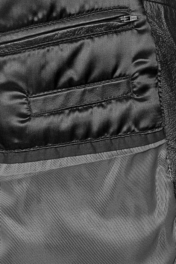 detail kožená bunda
