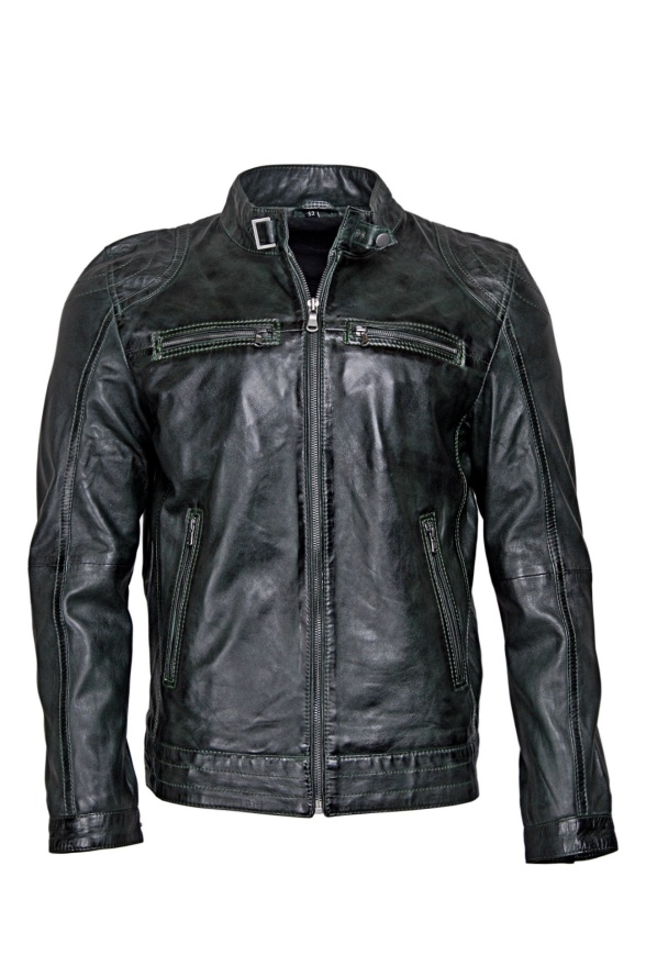 detail Kožená pánská bunda MDK 777 DODY