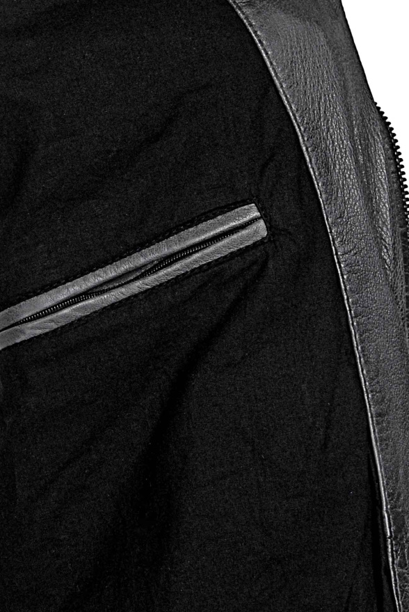 detail Kožená pánská bunda, VĚTŠÍ VELIKOST