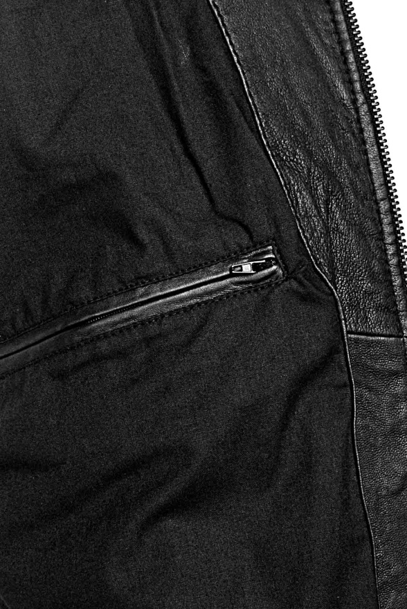 detail Kožená pánská bunda, VĚTŠÍ VELIKOST
