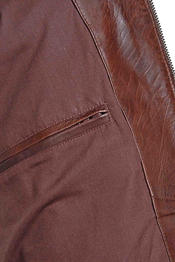 detail Pánská kožená bunda