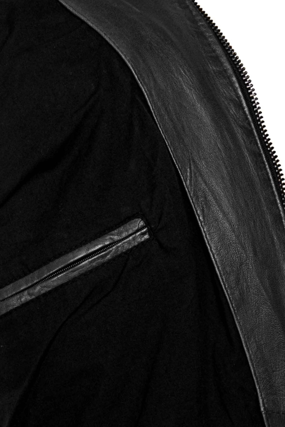 detail Pánská kožená bunda