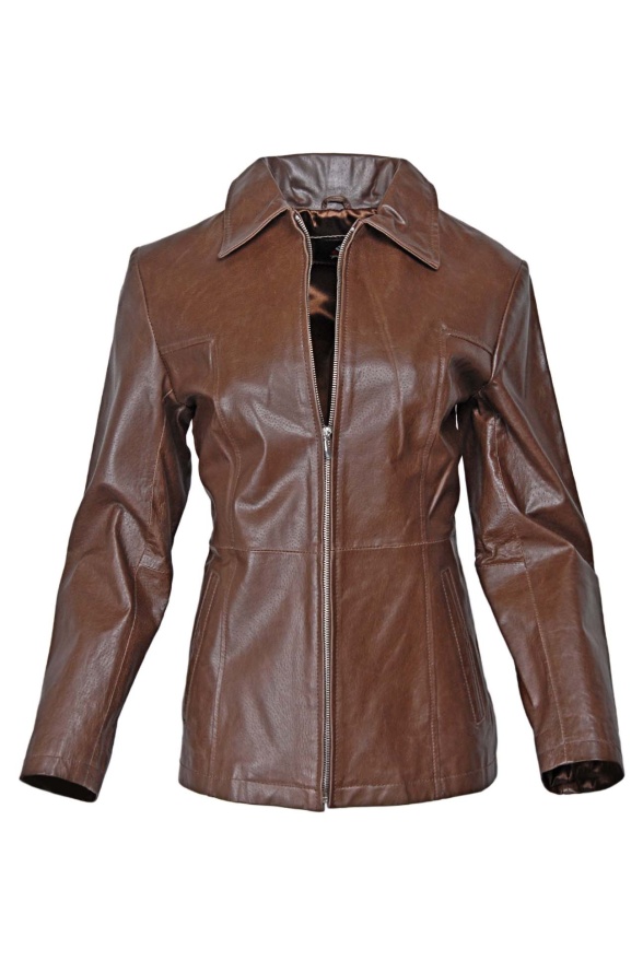 detail Kožená dámská bunda