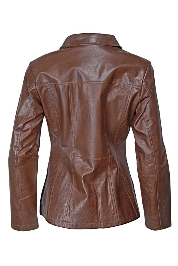 detail Kožená dámská bunda