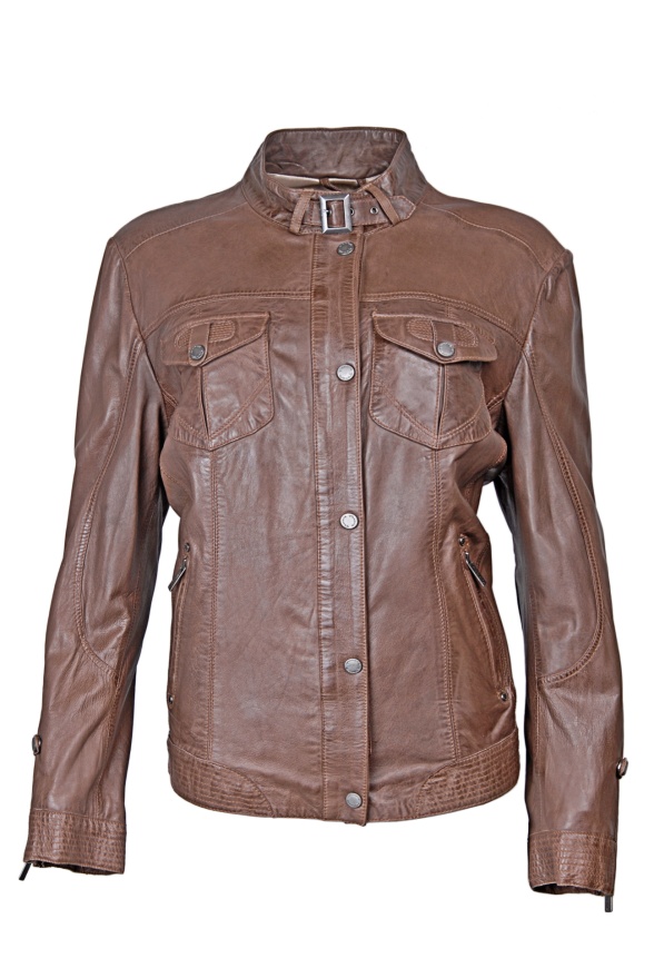 detail kožená dám.bundička