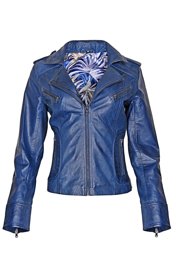 detail Kožená dámská bundička, VĚTŠÍ VELIKOST