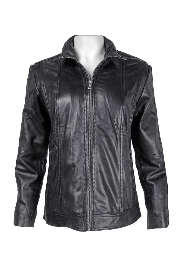 detail Kožená dámská bunda MDK NINA, VĚTŠÍ VELIKOST