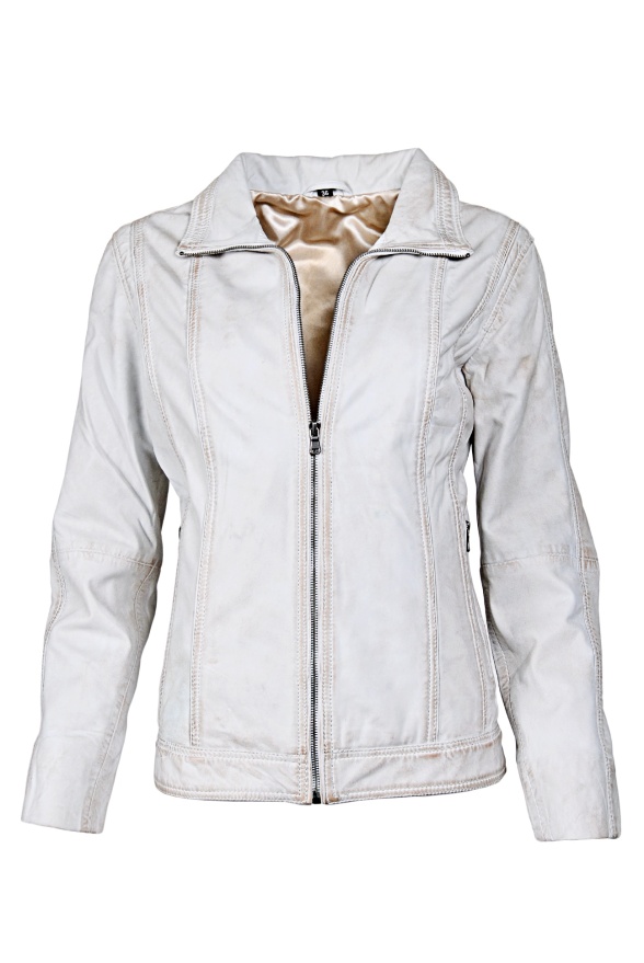 detail Kožená dámská bunda MDK NINA, VĚTŠÍ VELIKOST