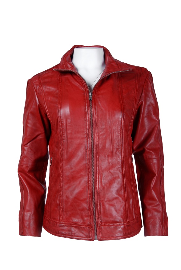 detail Kožená dámská bunda MDK NINA, VĚTŠÍ VELIKOST