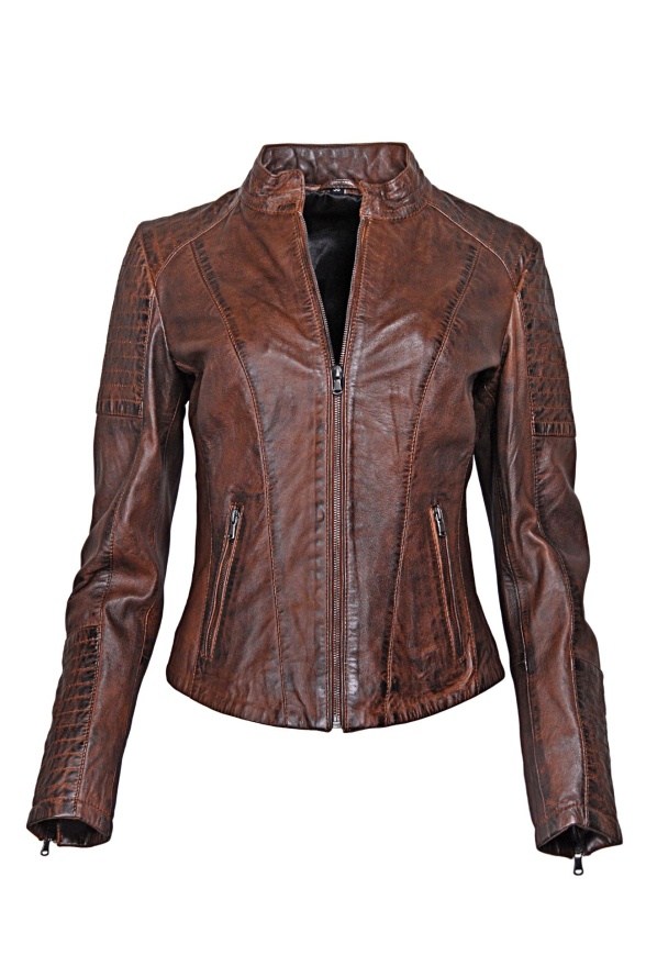 detail Kožená dámská bunda MDK LIVA