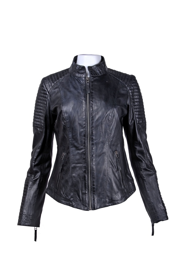 detail Kožená dámská bunda MDK LIVA ,VĚTŠÍ VELIKOST