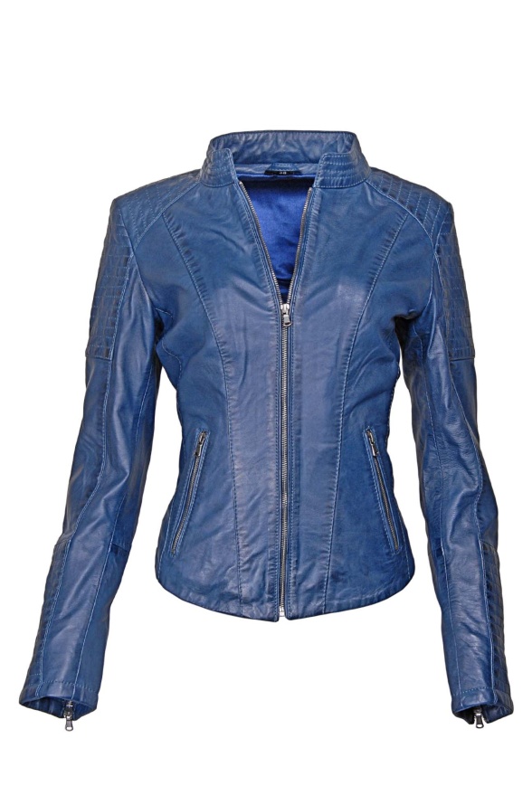 detail Kožená dámská bunda MDK LIVA ,VĚTŠÍ VELIKOST