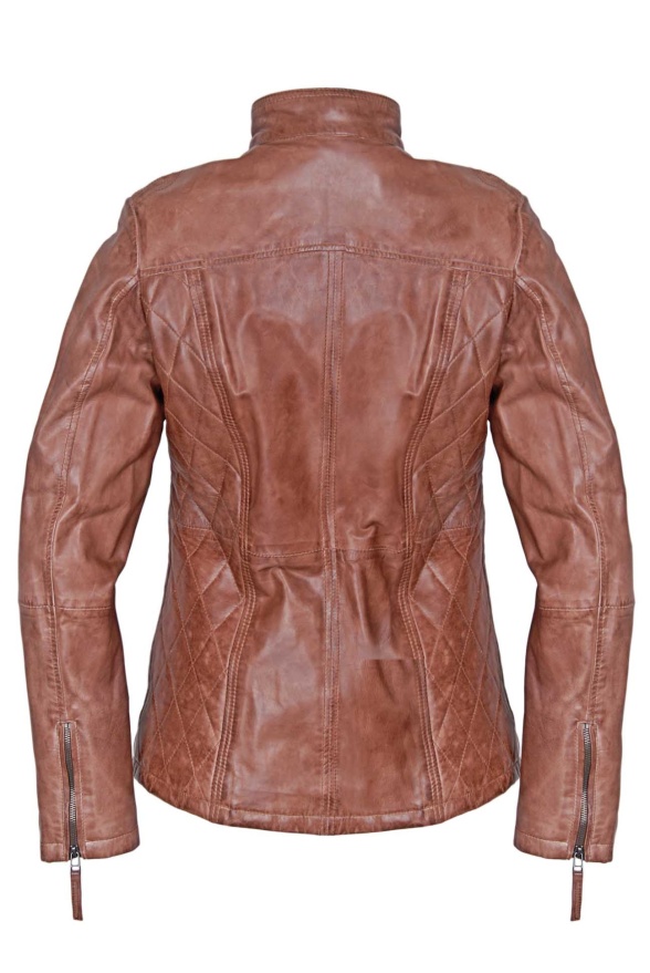 detail kožená bunda dámská