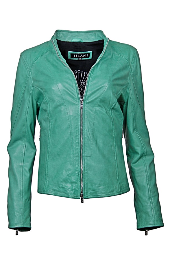 detail Kožená dámská bunda