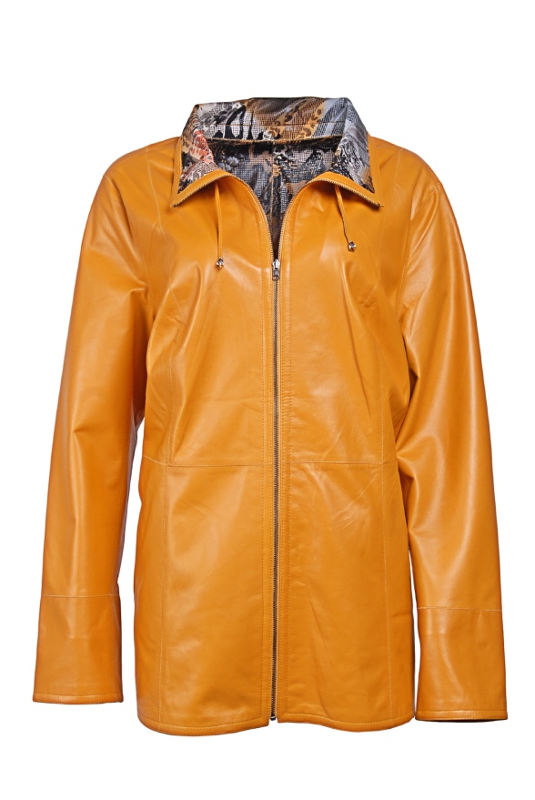 detail Prodloužená oboustranná dámská bunda