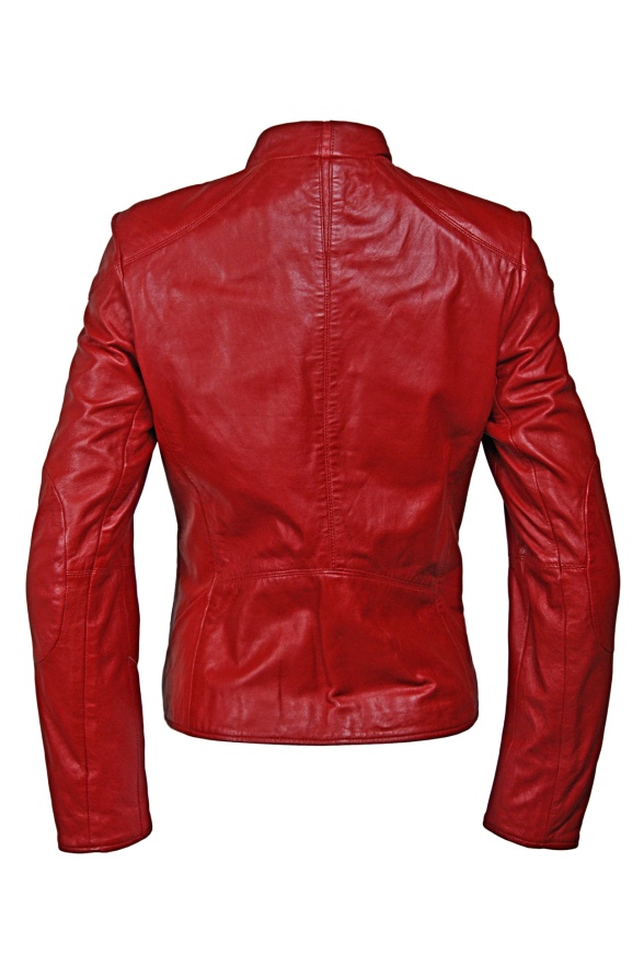 detail Kožená dámská bunda VĚTŠÍ VELIKOST