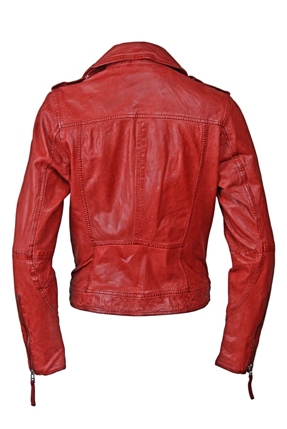 detail Kožená dámská bunda