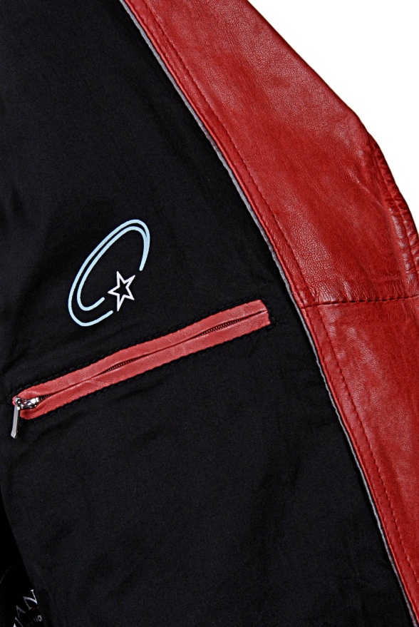 detail Kožená dámská bunda