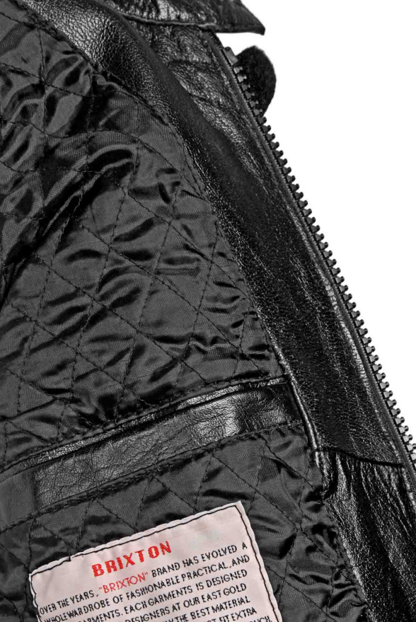 detail Kožená bunda blue Honda