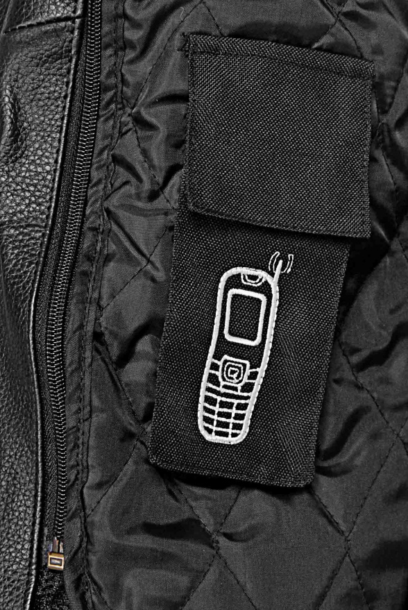 detail kožená bunda + protectory