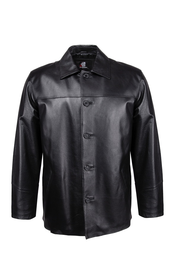 detail Kožené pánské sako