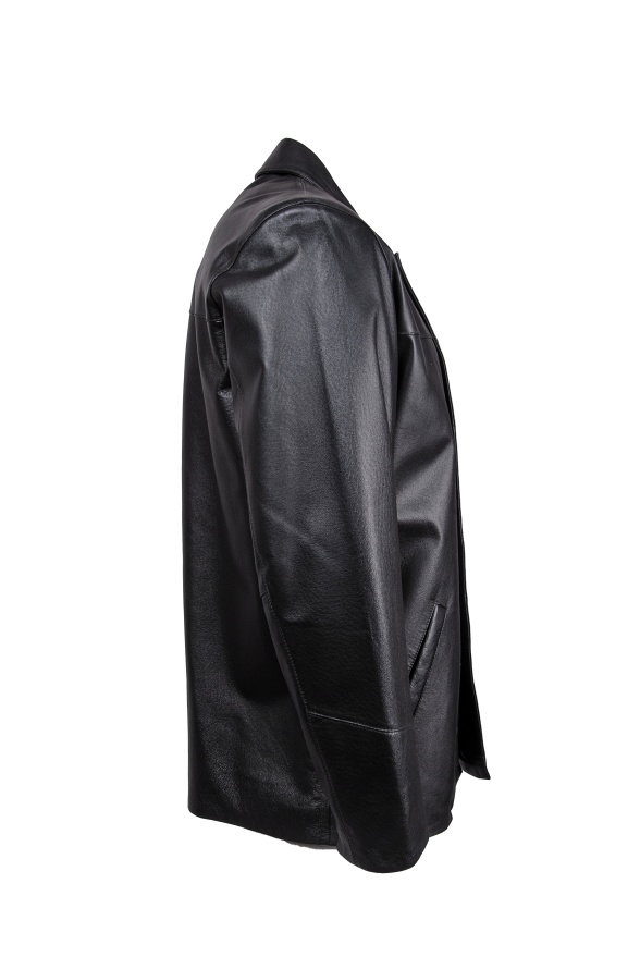 detail Kožené pánské sako