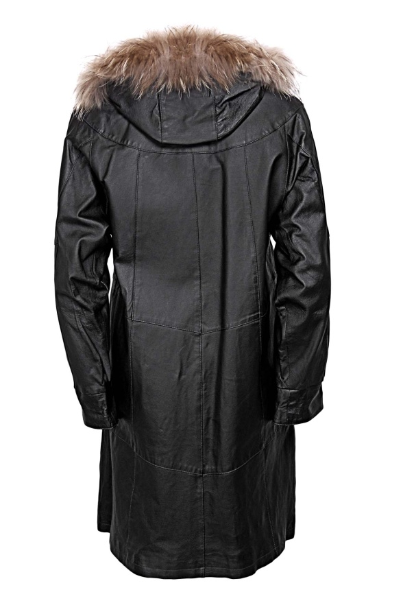 detail Kožené dámské paleto