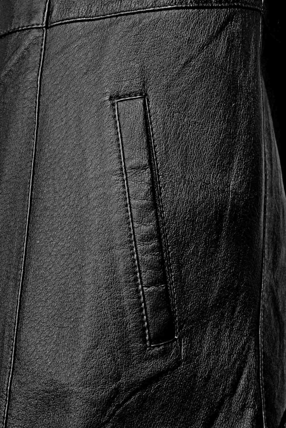 detail Kožené dámské paleto