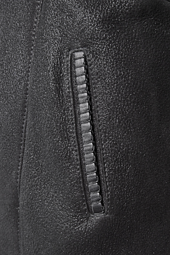 detail kožešinový kabát
