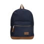 nahlad Textilní batoh s koženkovými díly