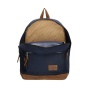 nahlad Textilní batoh s koženkovými díly
