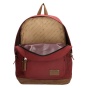 nahlad Textilní batoh s koženkovými díly