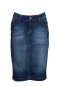 nahlad jeans sukně delší