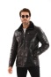 nahlad Pánská kožená zimní bunda
