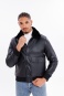 nahlad Kožený pánský bluson s pravou kožešinou