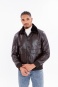 nahlad Kožený pánský bluson s pravou kožešinou